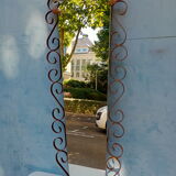Wrought iron mirror 1960 117x46cm