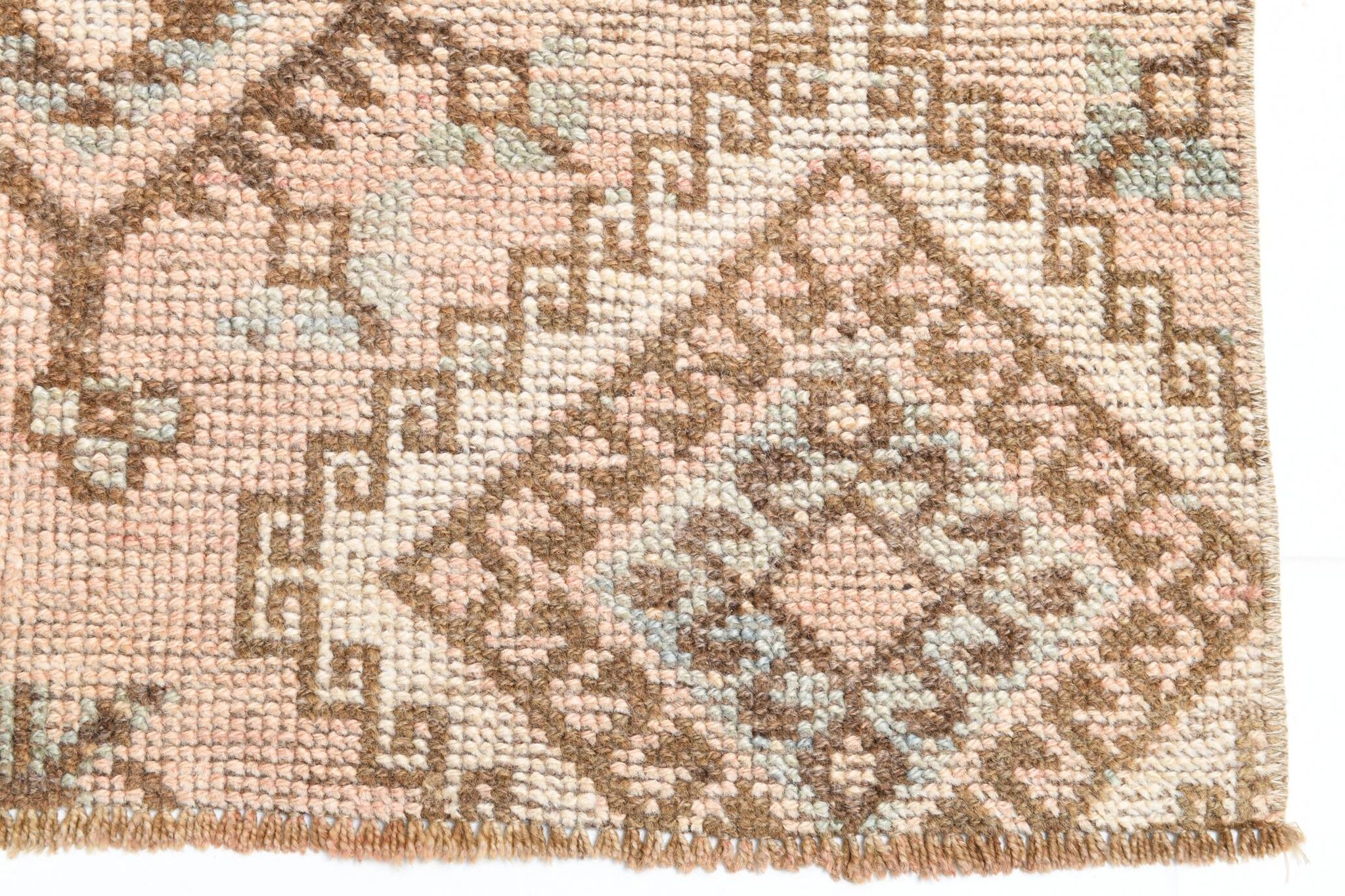 Tapis de couloir persan classique marron crème 3x9, 87x283 cm