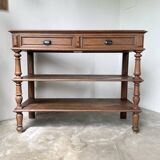 Oak console drapery 1950