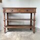 Oak console drapery 1950