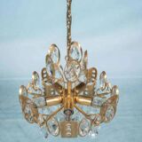 Lustre Palwa milieu du siècle en cristal