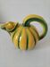 Jug melon in yellow and green majolica