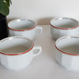 Chocolate bistro cups , coffee , Apilco