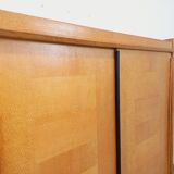 Armoire dressing vintage Guillerme et Chambron en chêne massif années 60
