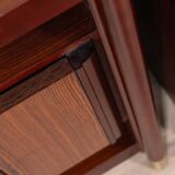 Pair of vintage 1960s bedside tables in rosewood italian design