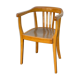 Bentwood and Pine Slat Arm Chair