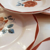 Set of 6 plates Digoin Sarreguemines