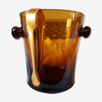 Smoked glass ice bucket