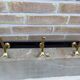 Vintage wall coat rack mid-century hooks 1960s