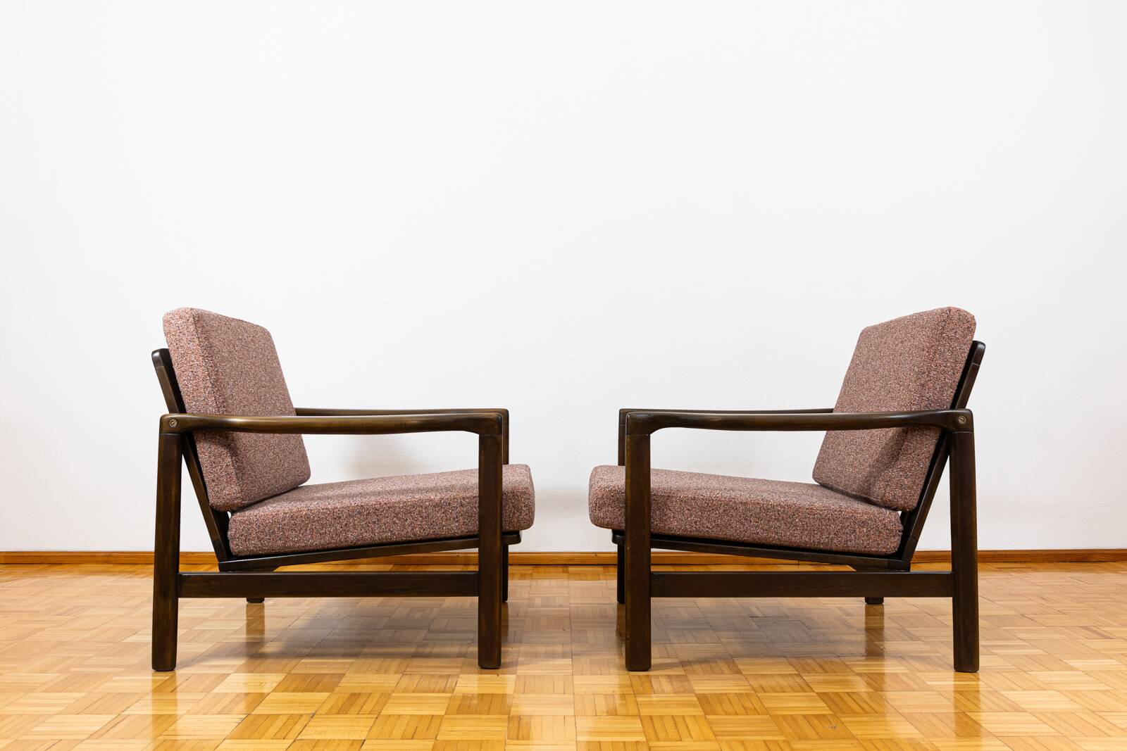Pair of mid century armchairs "b7522 " by zenon bączyk, poland, 1960s