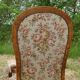 Antique Voltaire armchair with 4-position reclining backrest
