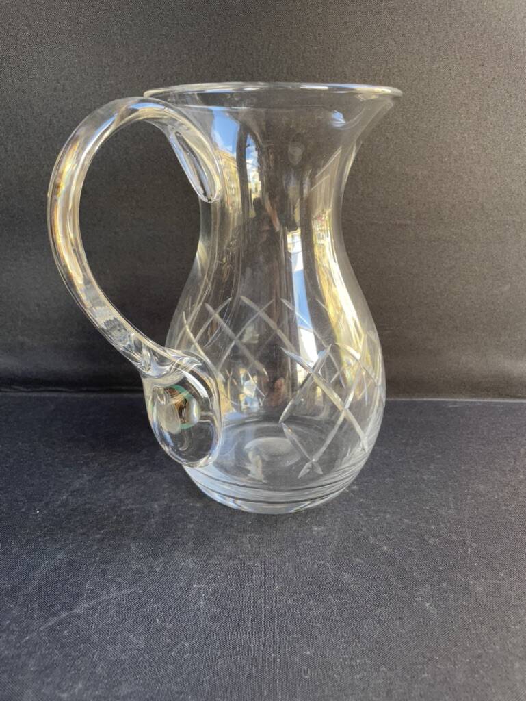 A cut crystal pitcher – Cristalleries Royales de Champagne