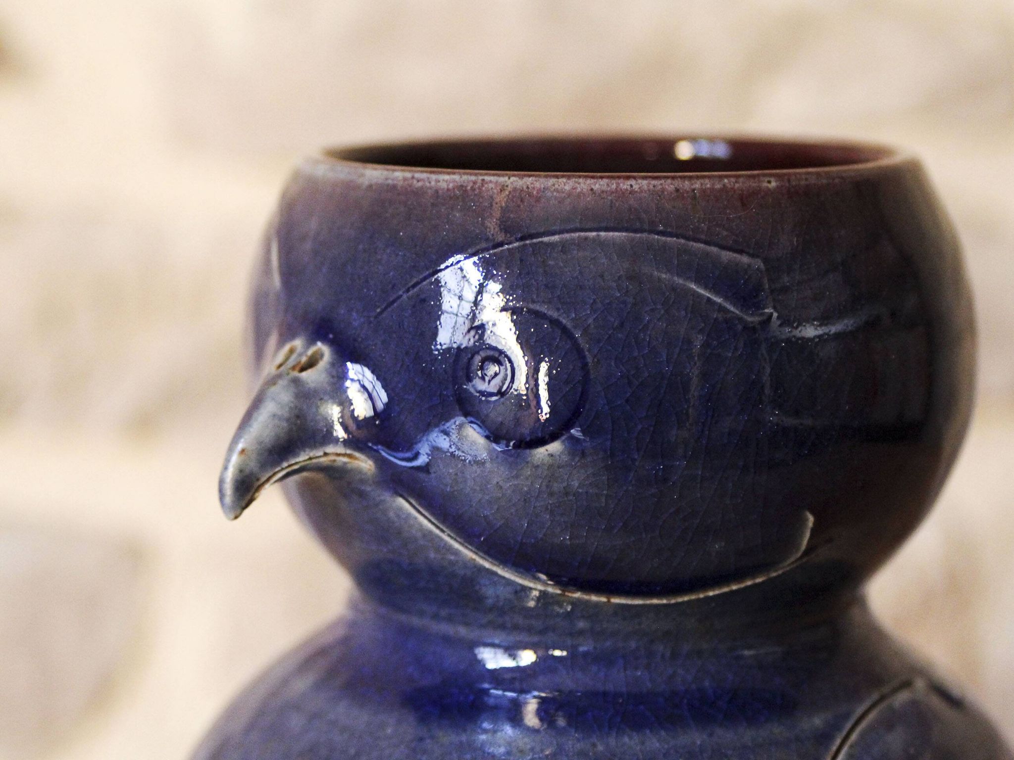 Vase in the shape of an owl Pottery of Alésia