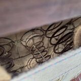 1960s, Danish 2-seater sofa, red furniture velour, ash wood legs.