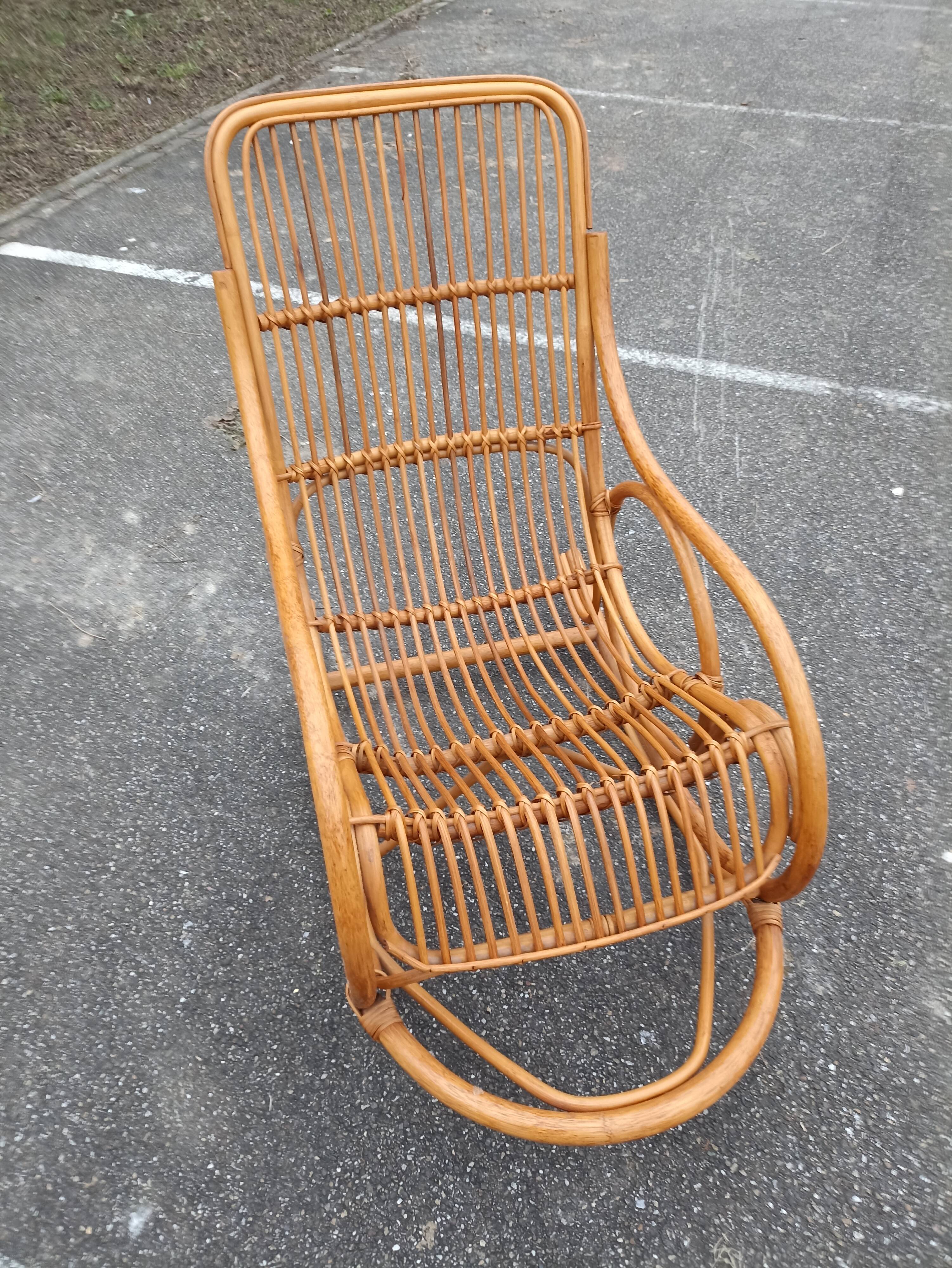 Rattan rocking chair