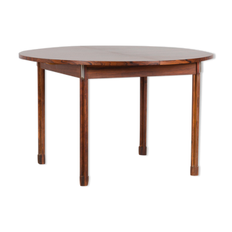 Italian mid century round extension dining table in Rosewood by Stildomus