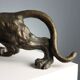 Modern bronze sculpture panther Italy 20th century
