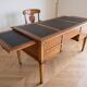 Office set and chair in cherry wood, antique style.