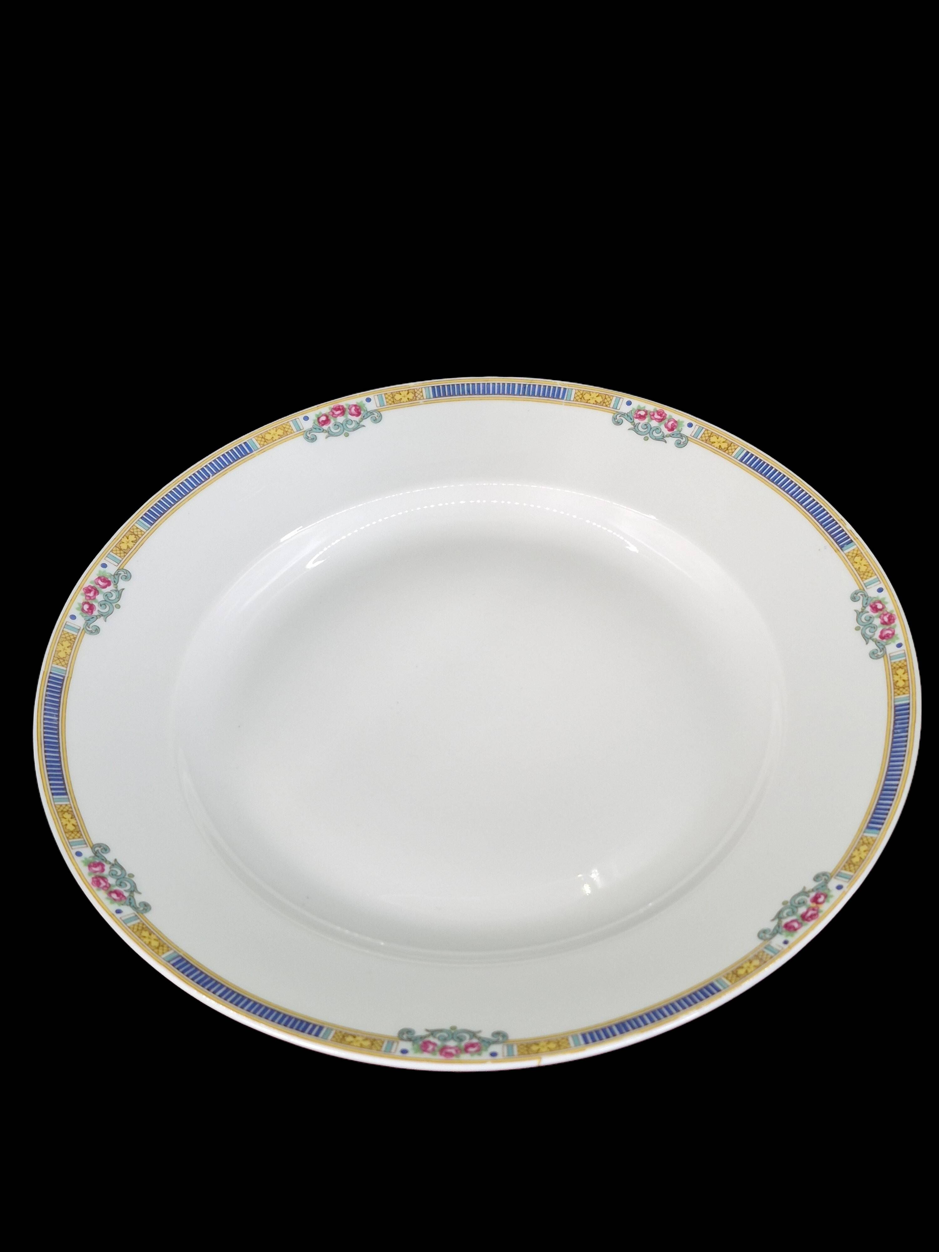 Large round serving dish, semi-deep, Bernardaud Limoges – Art Deco – A718