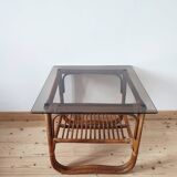 Designer rattan coffee table