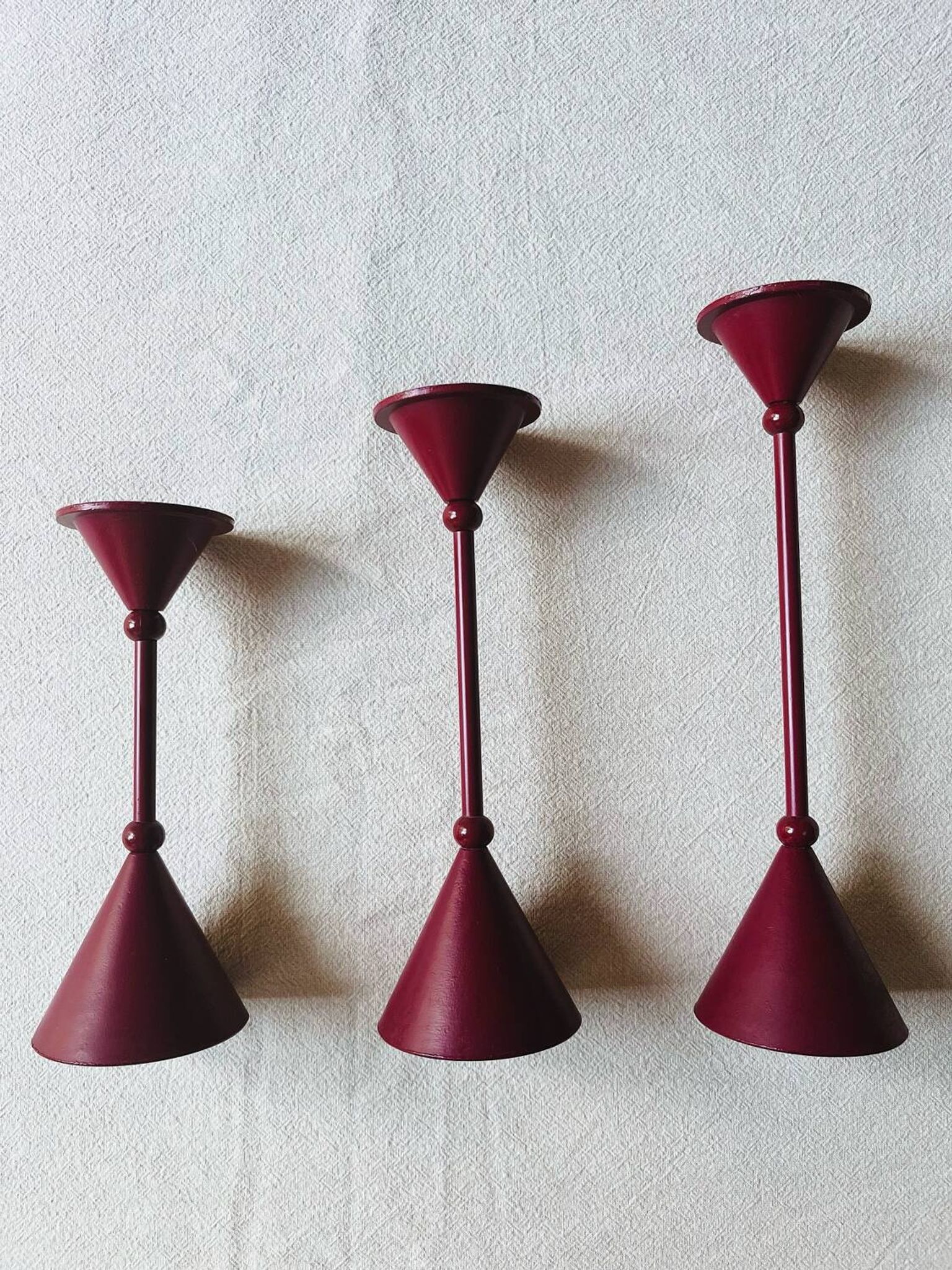 Set of 3 candle holders