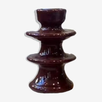 Colorful design burgundy red candlestick candle holder