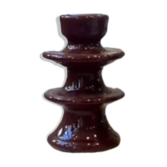 Colorful burgundy red designer candlestick holder