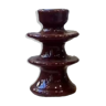 Colorful design burgundy red candlestick candle holder