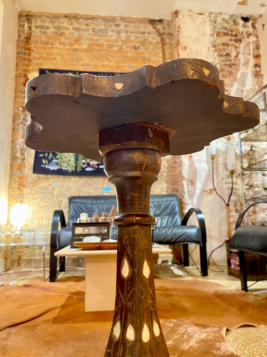Syrian mother-of-pearl side table / side table