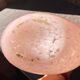 Speckled pink glass vase