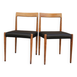 Rosewood chairs, 1960s, by the brand Lübke.