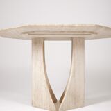 Octagonal dining table Italy 1970s