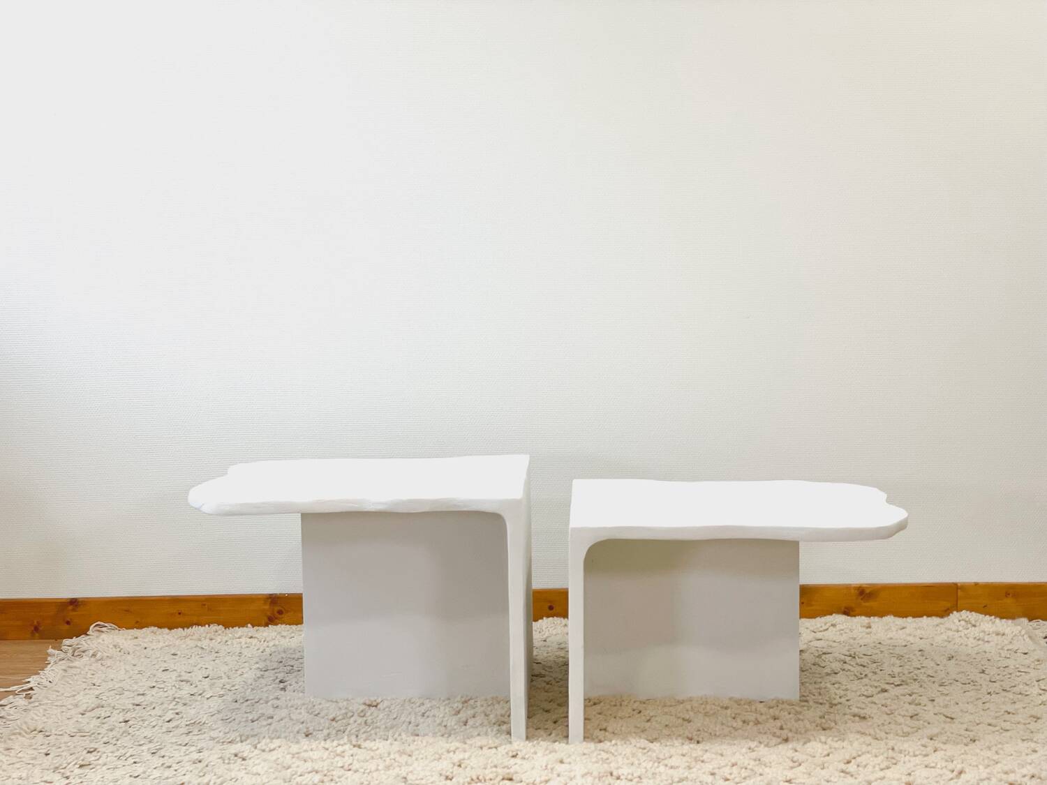 Duo concrete coffee table - Length 120 cm