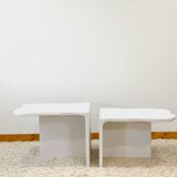 Duo concrete coffee table - Length 120 cm