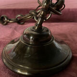 Antique gilded bronze chandelier with 8 lights