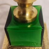 Glass and bronze table lamp, Spain, 1950