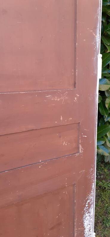 Pair of old cupboard doors h220.5xL75cm each