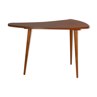 Table d'appoint en hêtre type Boomerang, Tchèque 1960