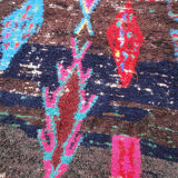 Carpet ancient azilal vintage Moroccan Berber 290 x 125 cm