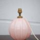 Lampe art déco, lampe à poser, lampe boule opaline rose, lampe de chevet, lampe d'appoint, 40's