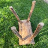 Primitive wooden butcher's ball
