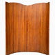 Wavy wooden screen circa 1950, Baumann by SNSA