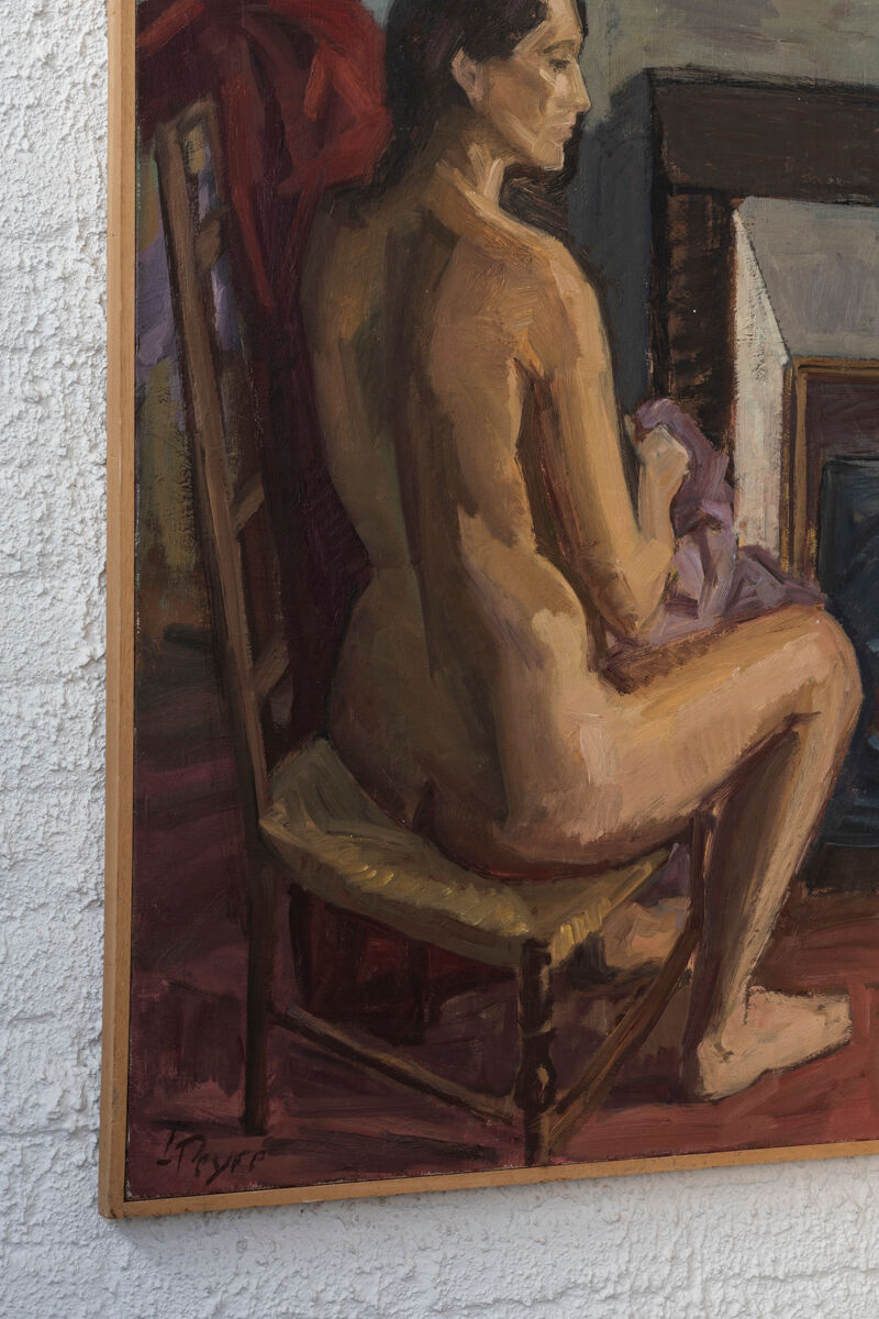 Nude painting ‘Nu’ by Louis Peyré, France, 1989