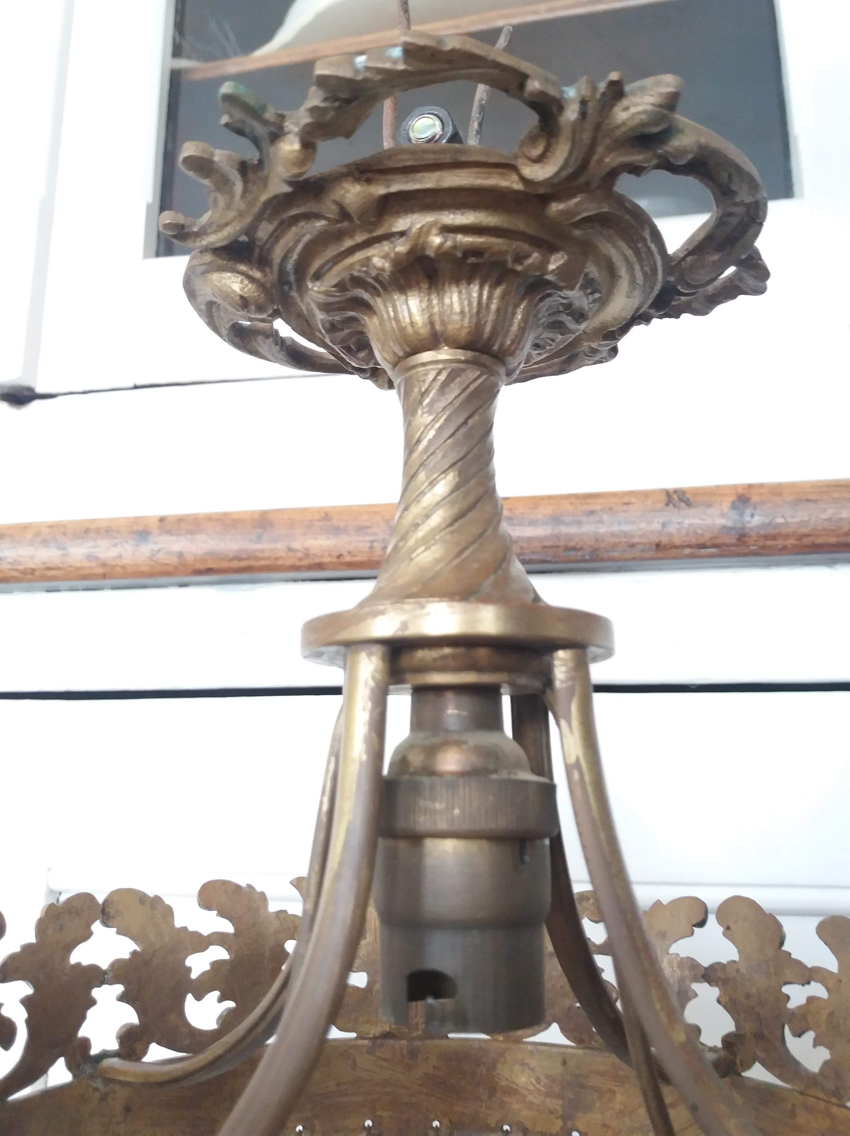 Small chandelier with stamps