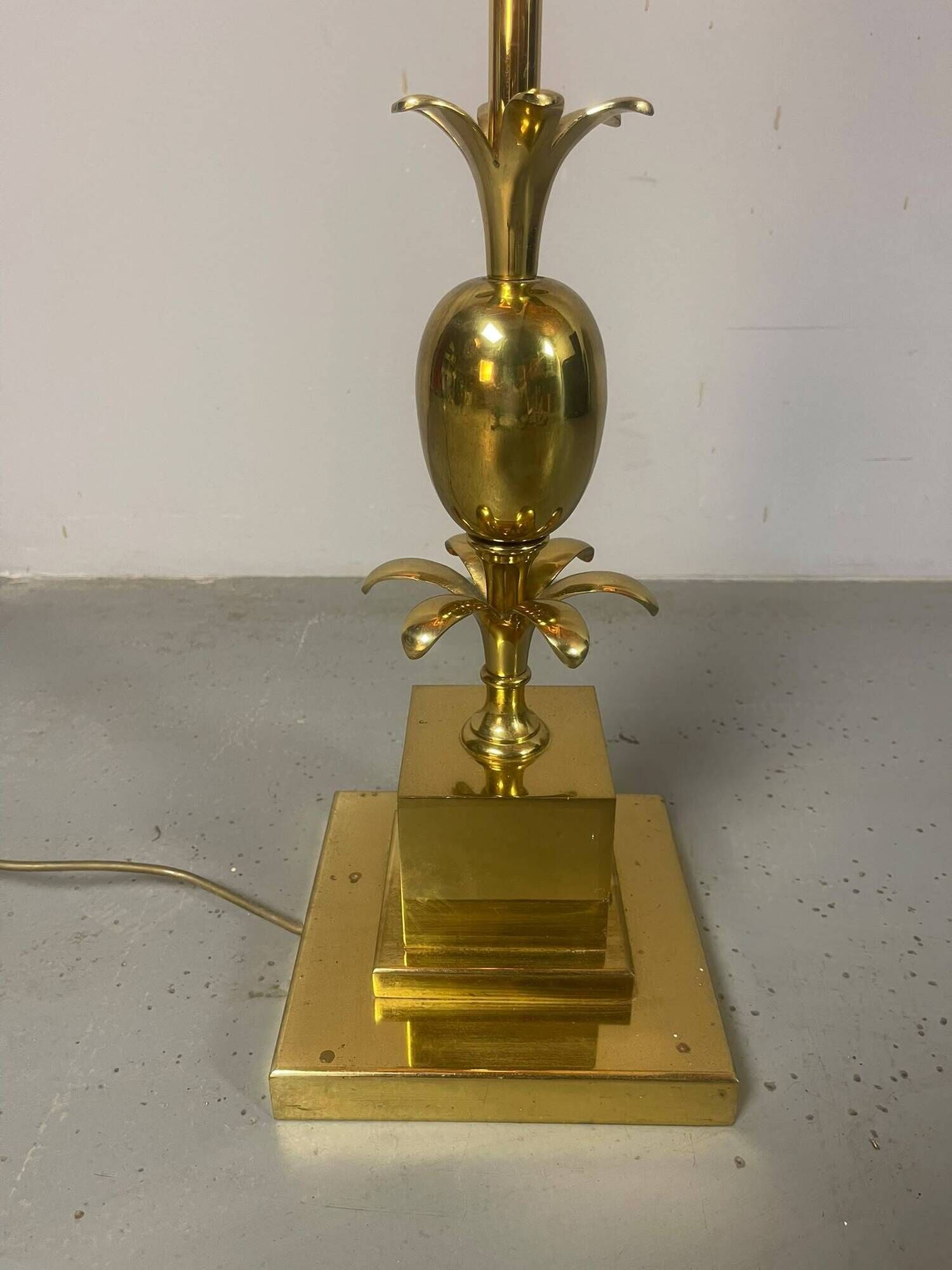 Exceptional French Hollywood Regency Brass Floor Lamp
