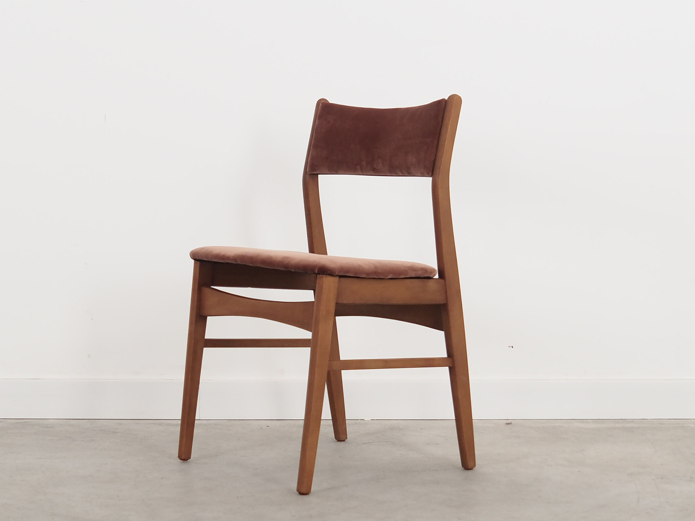 Set of six beech chairs, Danish design, 70s, made in Denmark