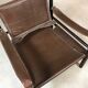 Model Sirocco leather safari chair by Arne Norell, 1960s