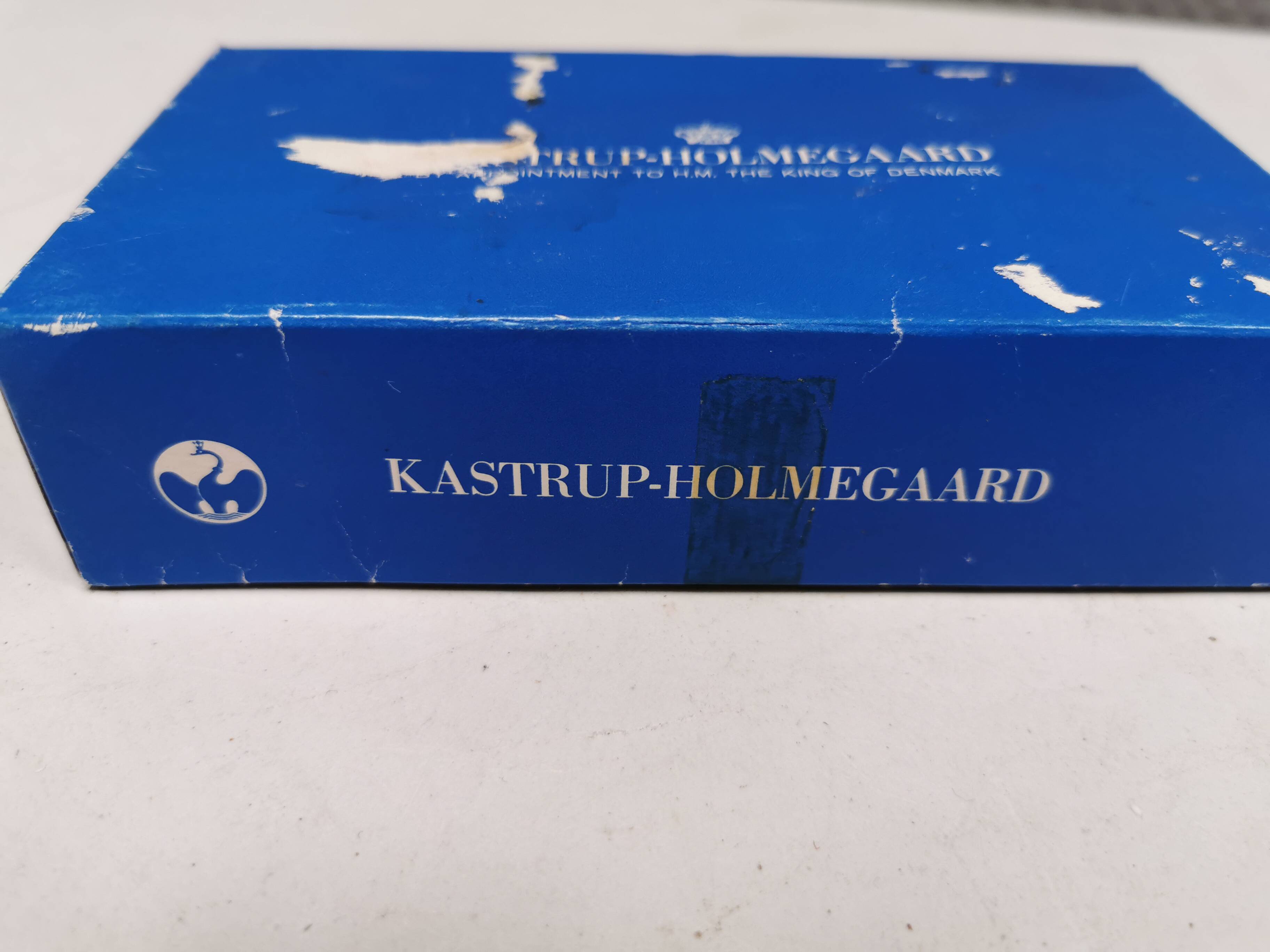 Two candleholders in turquoise/tranparent glass from Danish Kastrup-Holmegaard glassworks 1965-72