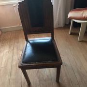 Lot de 5 chaises Art deco + une avec pied cassé
