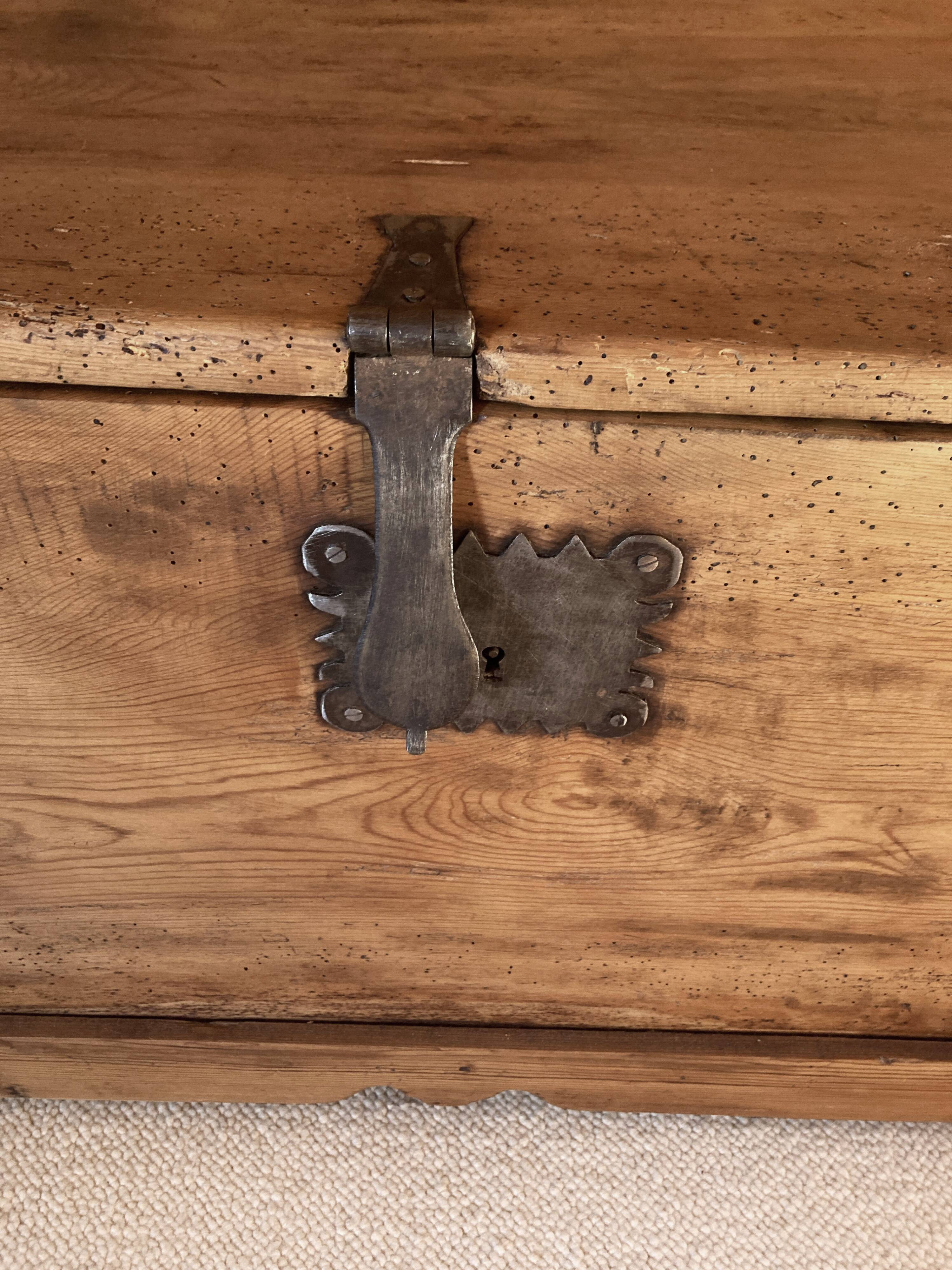 Antique solid wood chest